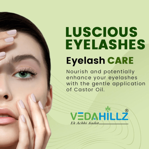 Vedahillz Cold Pressed Castor Oil Sourced from Premium Natural Seeds
